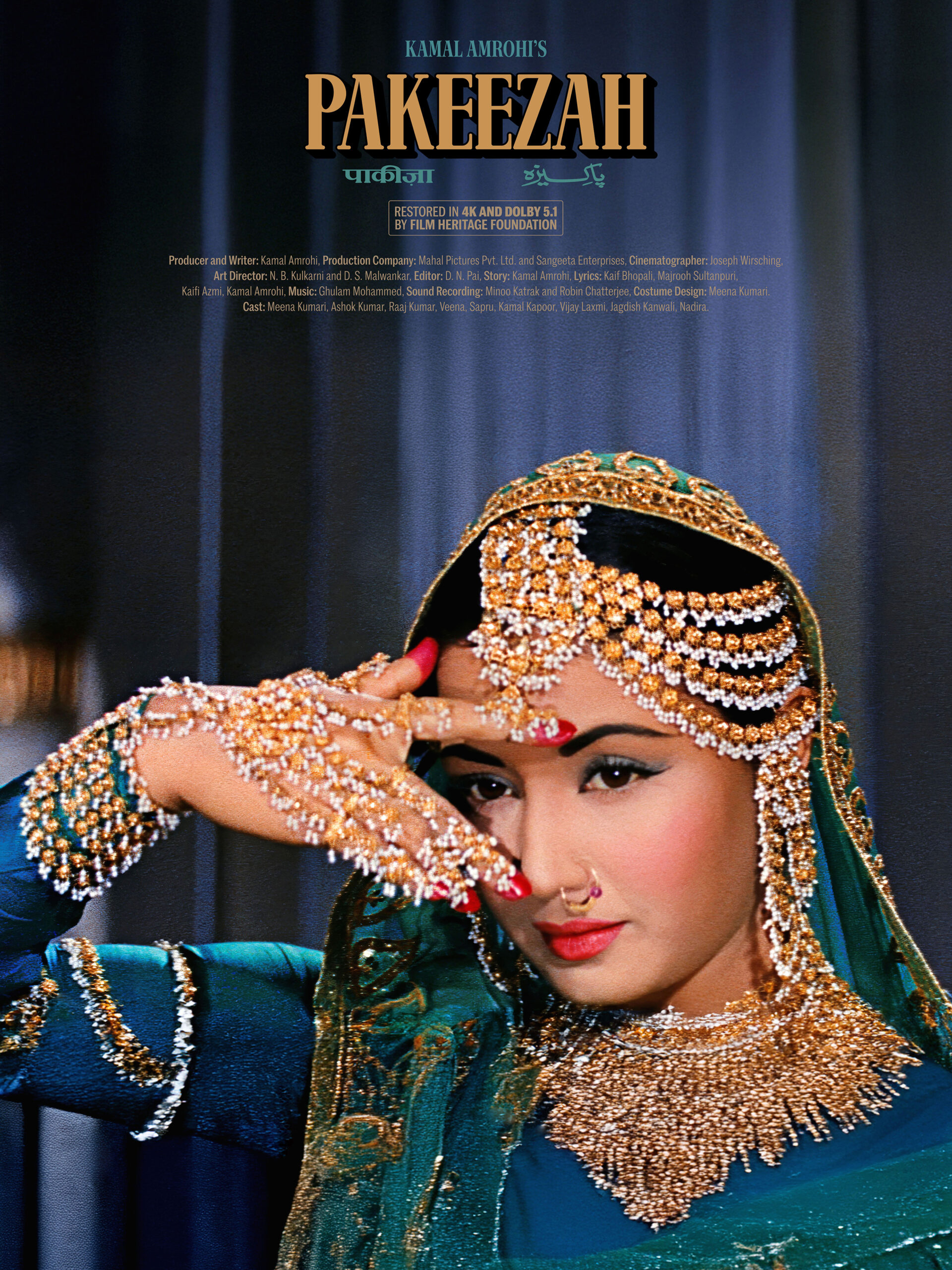 Film Heritage Foundation’s 4K Restoration of Kamal Amrohi’s Masterpiece “Pakeezah” (1972) to have its world premiere at the prestigious Festival Lumière in Lyon, France followed by the UK premiere at the London Film Festival